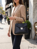 Michael Kors Whitney Large Leather Satchel 30T8SXIS3L Black