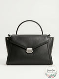 Michael Kors Whitney Large Leather Satchel 30T8SXIS3L Black