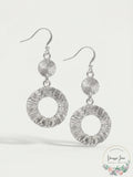 Charter Club Silver-Tone Open Circle Drop Earrings