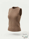 C by Bloomingdales Sleeveless Cashmere Sweater, Size Medium