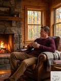 Club Room Mens Cotton Solid Textured Crew Neck Sweater