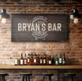Beer Barrel Bar Sign: Custom Bar Signs for Home Bar – Ideal Man Cave Wall Decor & Perfect Gift for Him