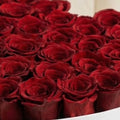Heart White Box | Red Roses