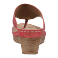 Women's Willa Red Floral Wedge Sandals