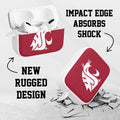 Washington State Cougars HDX Apple Airpods Pro 1 & 2 Case Cover