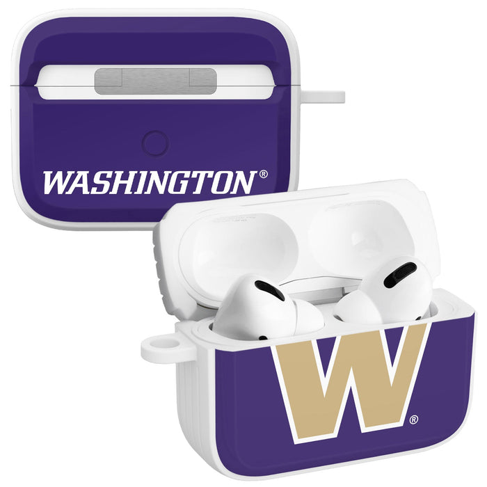 Washington Huskies HDX Apple Airpods Pro 1 & 2 Case Cover