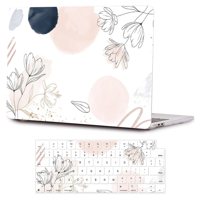 MacBook Pro Case 13-inch - Watercolor Floral Design