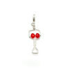 Wine silver charm