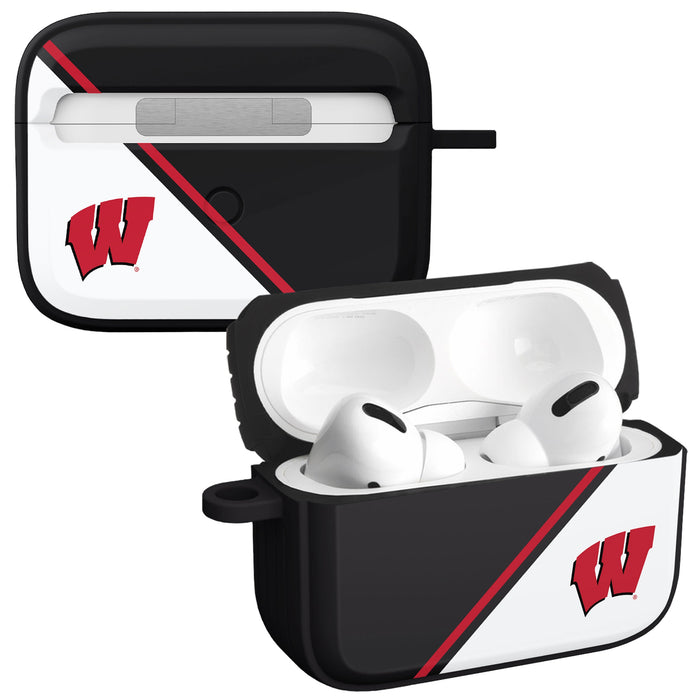 Wisconsin Badgers HDX Champion Series Apple AirPods Pro 1 & 2 Case Cover