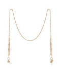 Unwritten Gold Flash Plated Leaf Design 27in Glasses or Face Mask Chain