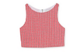 Rare Editions Girls Red Gingham Seersucker Top, Size 7
