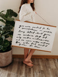 Horizontal Poster "You were created"