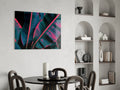 Neon Banana Leaf Glass Wall Art