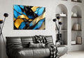 Elegant Leaves Glass Wall Art