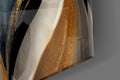 Elegant Gold Swirls on Glass Wall Art