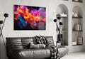 Vibrant Swirls Glass Wall Art