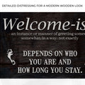 Welcome-ish Funny Home Sign