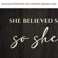 She Believed She Could So She Did Sign II