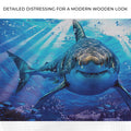 Underwater White Shark Canvas Wall Art