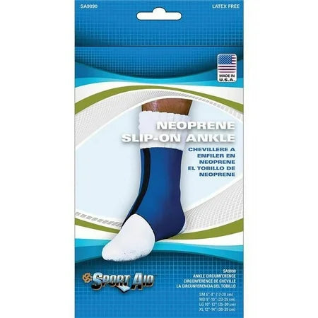 Sportaid Ankle Brace Neoprene Blue Medium 1