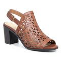 Womens Easy Street Erin Slingback, Brown Burnished, Size 8WW