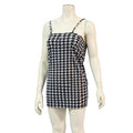 SHEIN Tall Houndstooth Print Cami Slip Dress