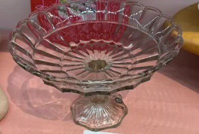 All'Origine Glass Cake Serving Stand, Clear