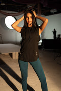 DETERMINED hooded sleeveless