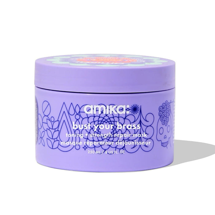Amika Bust Your Brass Toning + Strength Repair Mask 8 Oz