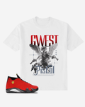G West Angel Gun Streetwear Oversized T-Shirt Mens