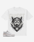 G West Angry Wolf Beast Oversized T-Shirt Mens