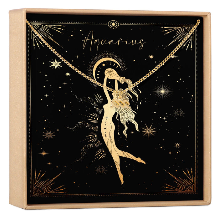 Aquarius Zodiac Deity Necklace
