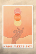 Hand Meets Sky Art Print