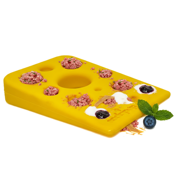 Swiss Cheese Wedge Nylon Dog Chew Toy for Aggressive Chewers | SodaPup
