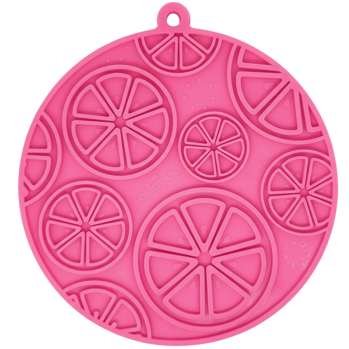 Citrus Design eMat - Enrichment Lick Mat For Dogs and Cats - with Suction Cups | USA Made