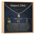 August 24th Virgo Necklace