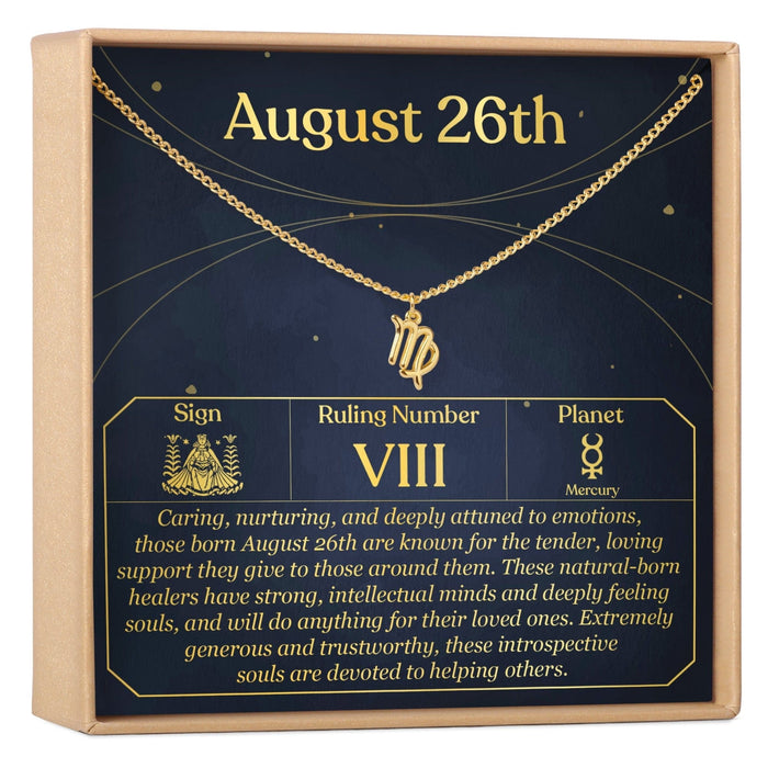 August 26th Virgo Necklace