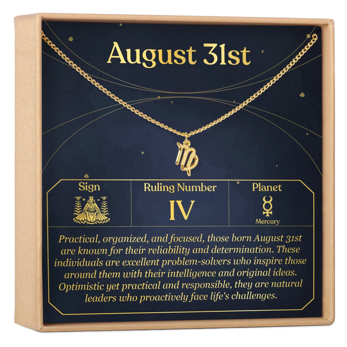 August 31st Virgo Necklace