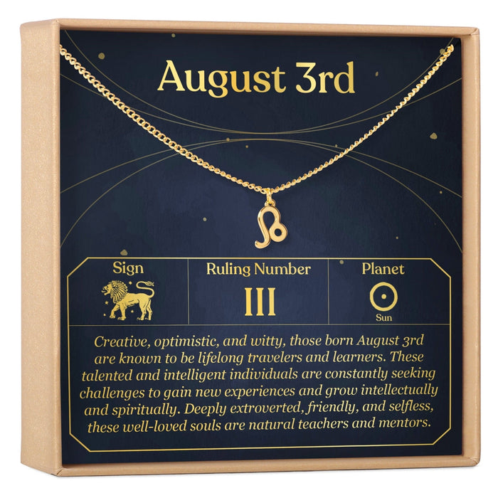 August 3rd Leo Necklace