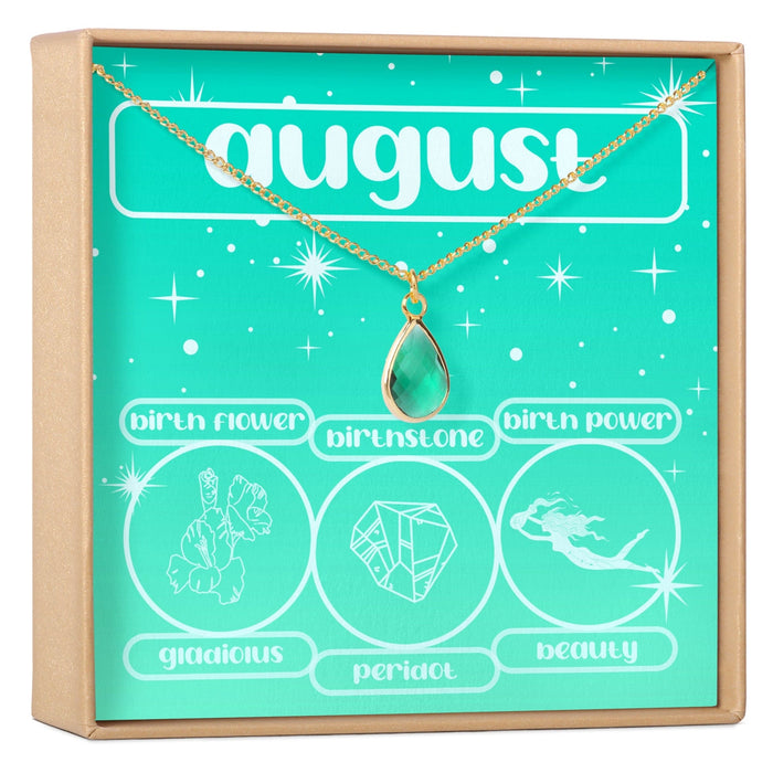 August Birthday Gemstone Necklace