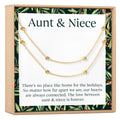 Aunt-Niece Christmas  Dot  Bracelet Set