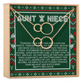Aunt-Niece Christmas  Double Circles Necklace Set