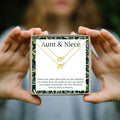 Aunt-Niece Christmas  Elephant Necklace Set