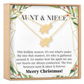 Aunt-Niece Christmas Necklace, Multiple Styles