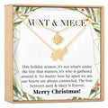 Aunt-Niece Christmas Necklace, Multiple Styles