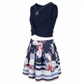Beautees Big Girls Plus 2-Pc. Twist-Knot Top/ Skater Skirt Set, Size 16
