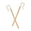 HAMMERED STICK EARRINGS