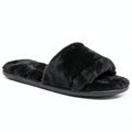 I.n.c. Womens Faux-Fur Slide Slippers, Size M-7/8