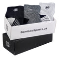 Premium Bamboo Rayon Quarter Crew Socks - 3 Pair Gift Box