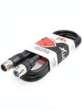 Xpix Xpix-Px-XLR10F-Nm Photosavings XLR3F to XLR3M Balanced Interconnect Cable